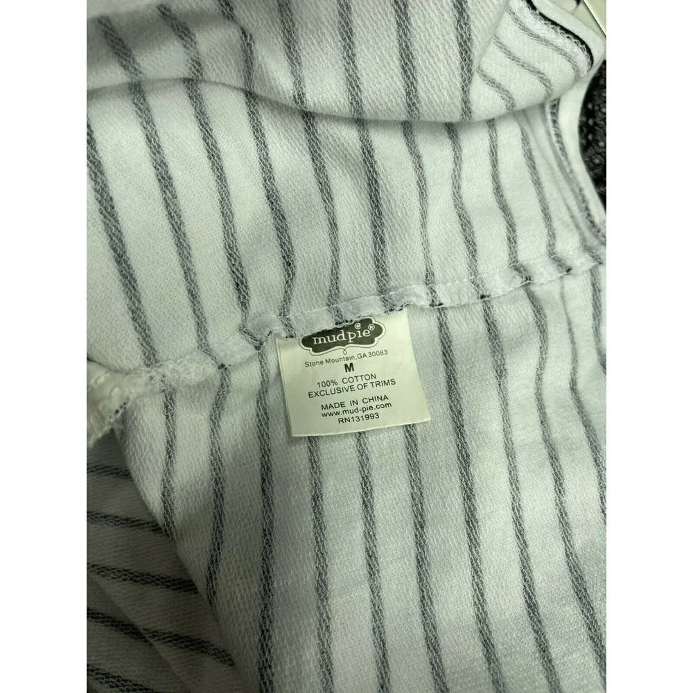 Mudpie Women’s Medium Dress White Blue Stripe - Picture 10 of 10